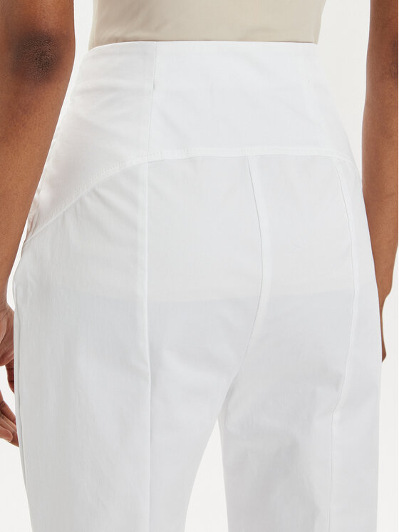 PINKO Pinko Hlače Phanton 102263 A1L2 Bijela Regular Fit