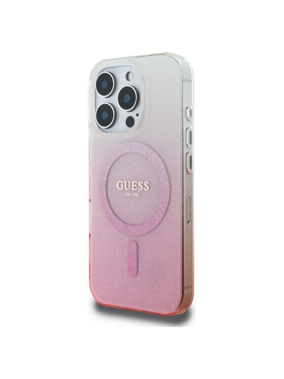 Guess Guess Etui na telefon Apple iPhone 16 Pro Max Różowy