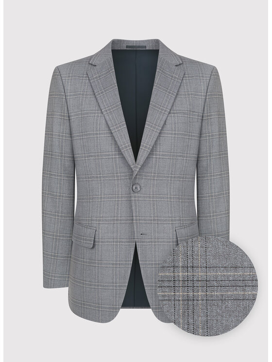 Pako Lorente Pako Lorente Marynarka P23WF-3G-012 Szary Slim Fit