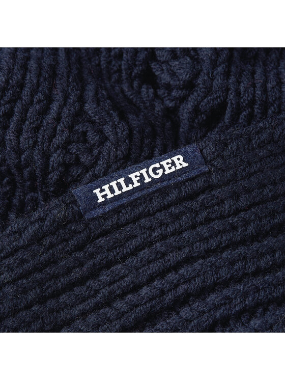 Tommy Hilfiger Tommy Hilfiger Šal Monotype Chunky Knit Scarf AM0AM11507 Tamnoplava