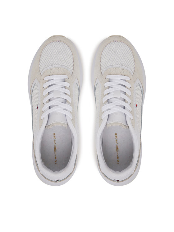 Tommy Hilfiger Tommy Hilfiger Sneakersy Sporty Runner FW0FW08644 Biały