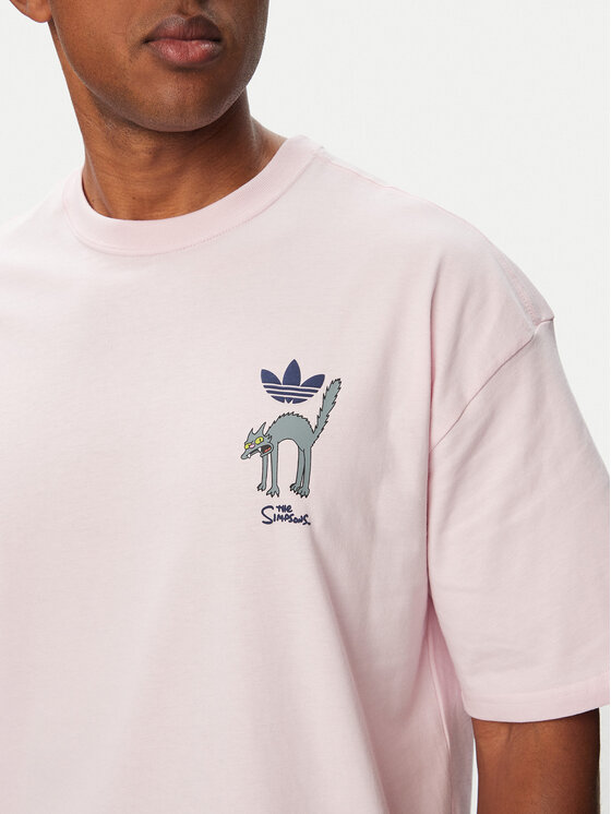 adidas adidas T-shirt Snowball Graphic LG5064 Rosa chiaro Oversize