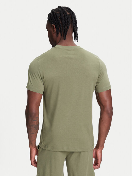 Kappa Kappa T-shirt Logo Korpo Cafers 304J150 Verde Slim Fit