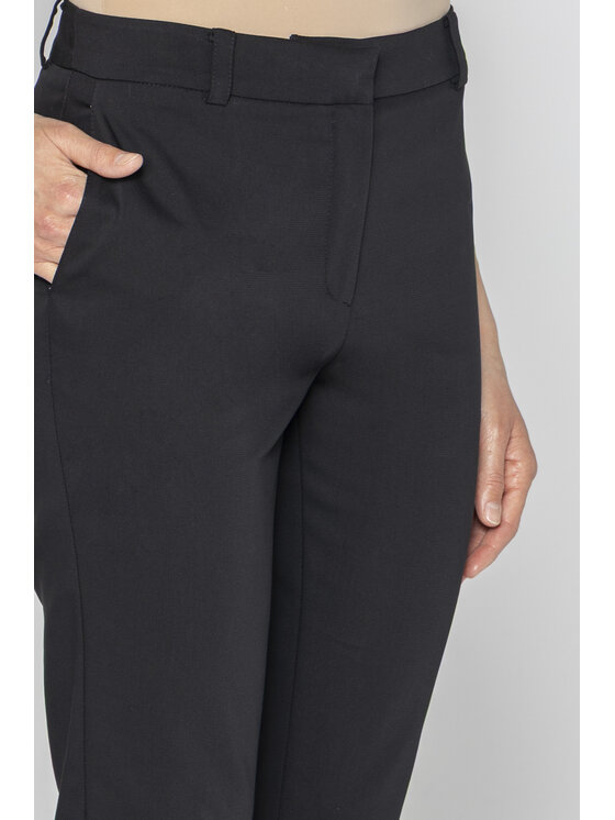 Deni Cler Milano Deni Cler Milano Spodnie materiałowe W-DC-5220-E2-E7-90-1 Czarny Slim Fit