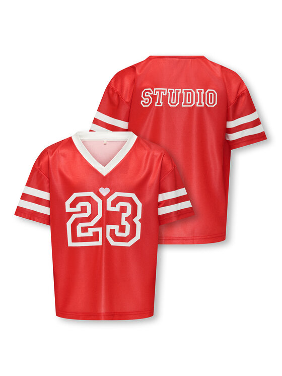 Kids ONLY Kids ONLY Póló Lulu 15354971 Piros Regular Fit