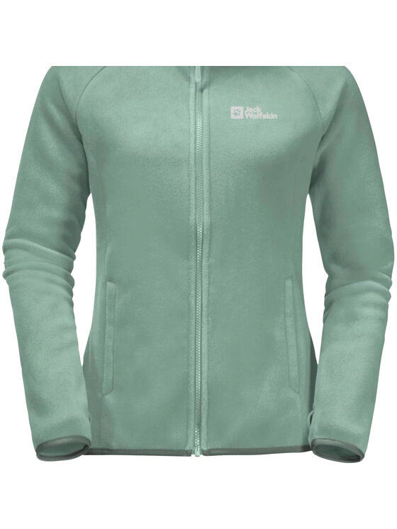 Jack Wolfskin Jack Wolfskin Felpa di pile Moonrise FZ W Verde Regular Fit