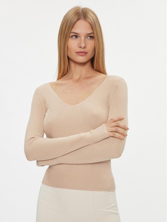 ONLY Sveter 15302350 Béžová Regular Fit