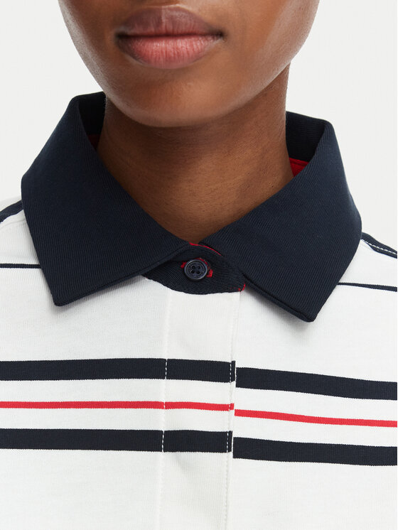 Tommy Jeans Tommy Jeans Polo DW0DW23145 Balts Regular Fit