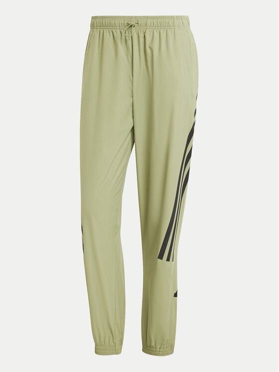 adidas adidas Sportinės kelnės Future Icons 3-Stripes IW8549 Žalia Regular Fit