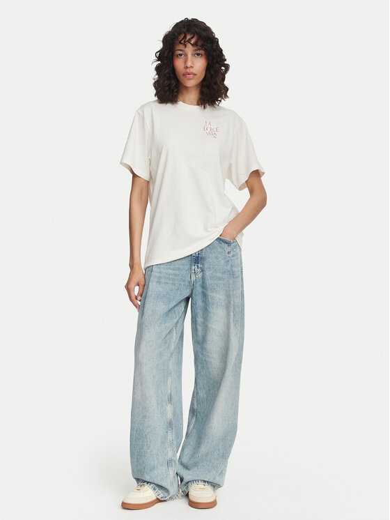 HUGO HUGO Футболка Vintage 50573326 Білий Oversize