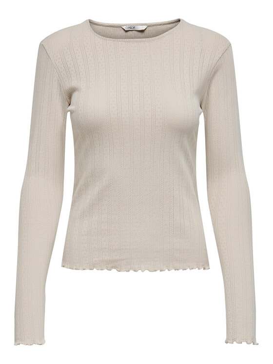 ONLY ONLY Bluzka Carlotta 15291987 Beżowy Regular Fit