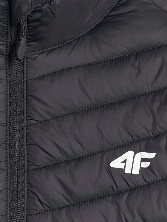 4F 4F Kurtka puchowa BASIC+ Czarny Regular Fit