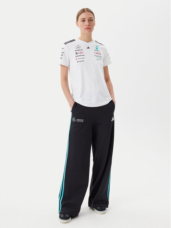 adidas adidas T-Shirt Mercedes - AMG Petronas Formula One Team JX5799 Biały Regular Fit