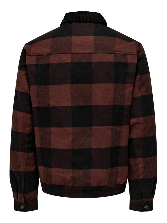 Only & Sons Only & Sons Übergangsjacke 22026261 Dunkelrot Regular Fit