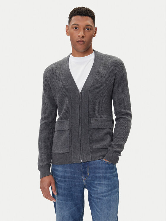 Guess Guess Strickjacke M5BR10 Z0432 Grau Regular Fit
