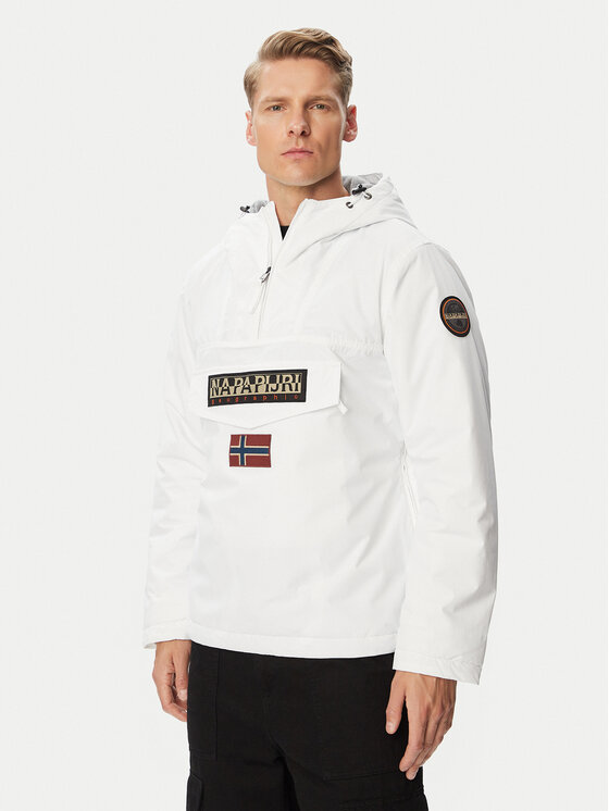 Napapijri Napapijri Kurtka anorak Rainforest Winter 3 NP0A4GMC Biały Regular Fit