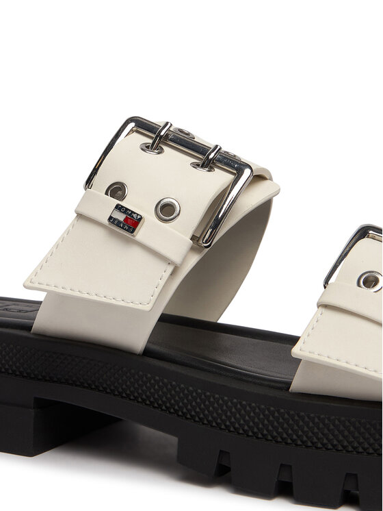 Tommy Jeans Tommy Jeans Papucs Tjw Buckle Straps Sandal EN02966 Ekru
