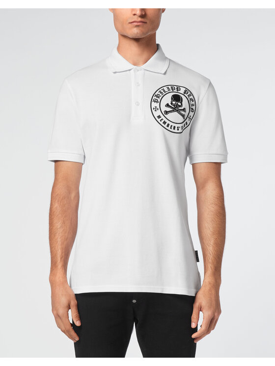PHILIPP PLEIN PHILIPP PLEIN Polokošile 11641 Bílá Slim Fit