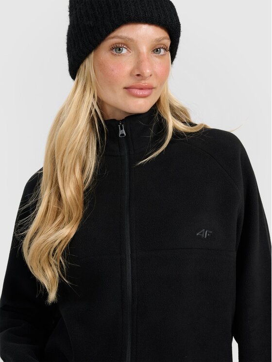 4F 4F Felpa di pile 4FRAW25TFLEF450-20S Nero Oversize