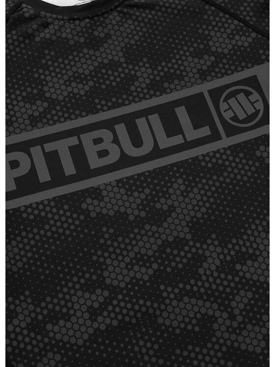 PITBULL PITBULL Koszulka techniczna HEX CAMO HILLTOP Czarny Regular Fit