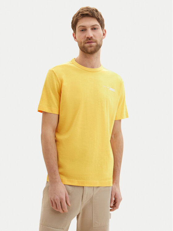 Tom Tailor Tricou 1040821 Galben Regular Fit