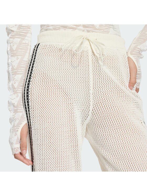 adidas adidas Pantaloni in maglia Firebird KC6493 Bianco Regular Fit