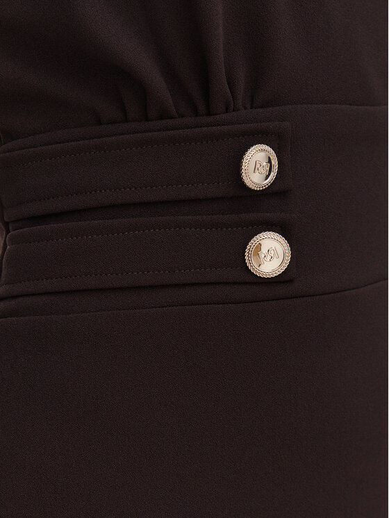 Rinascimento Rinascimento Kokteilikleit CFC0131070003 Tumepruun Slim Fit