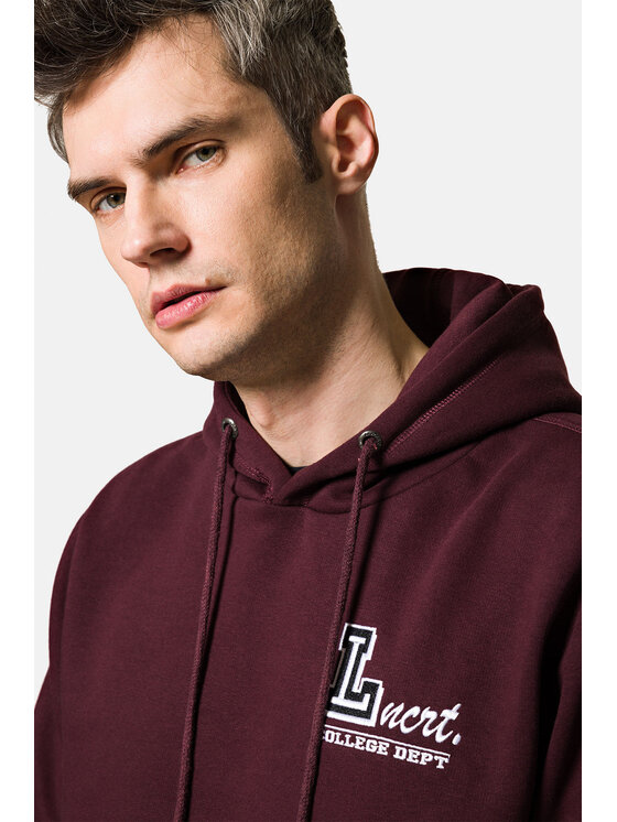 Lancerto Lancerto Bluza Alves BL073222000001 Bordowy Regular Fit