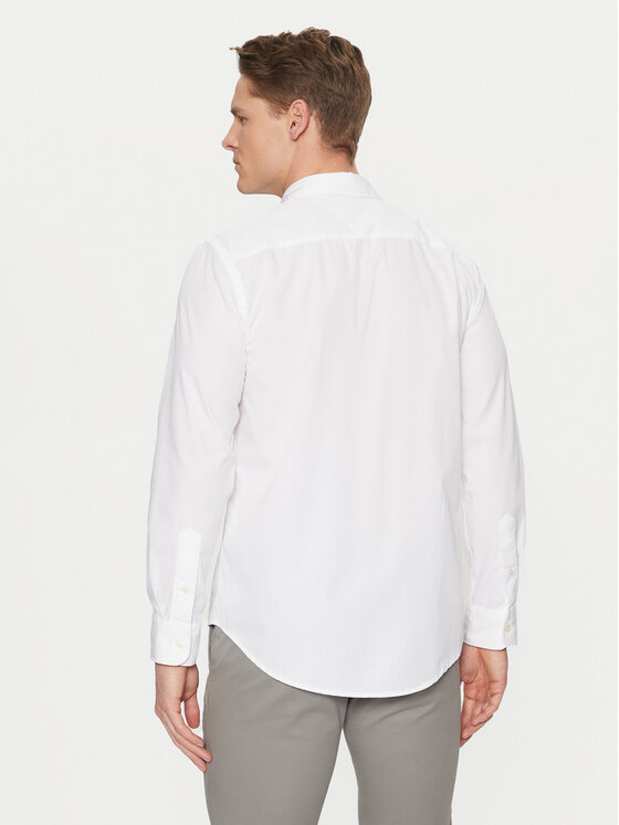Tommy Hilfiger Tommy Hilfiger Cămașă MW0MW38137 Alb Slim Fit