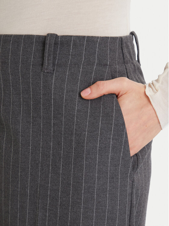 Tommy Hilfiger Tommy Hilfiger Stoffhose WW0WW47550 Grau Wide Leg