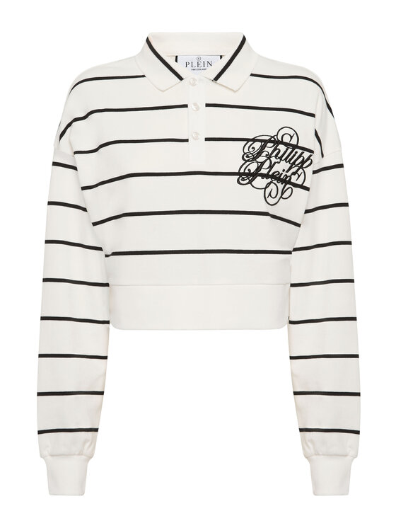 PHILIPP PLEIN PHILIPP PLEIN Polo 24605 Biały Regular Fit
