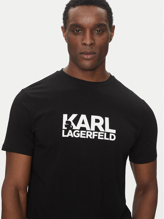 KARL LAGERFELD KARL LAGERFELD Футболка 755087 552235 Чорний Regular Fit