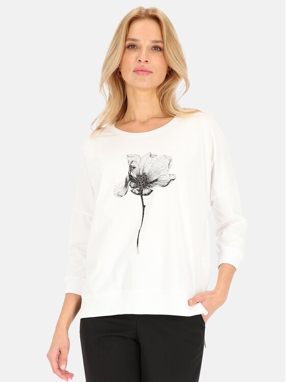 Perso Perso T-Shirt TLE240511F Écru Regular Fit
