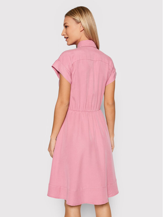 United Colors Of Benetton United Colors Of Benetton Srajčna obleka 4LCRDV008 Roza Regular Fit