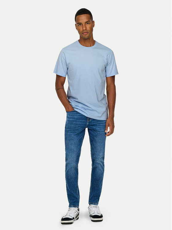 Only & Sons Only & Sons Tricou 22025208 Albastru celest Regular Fit