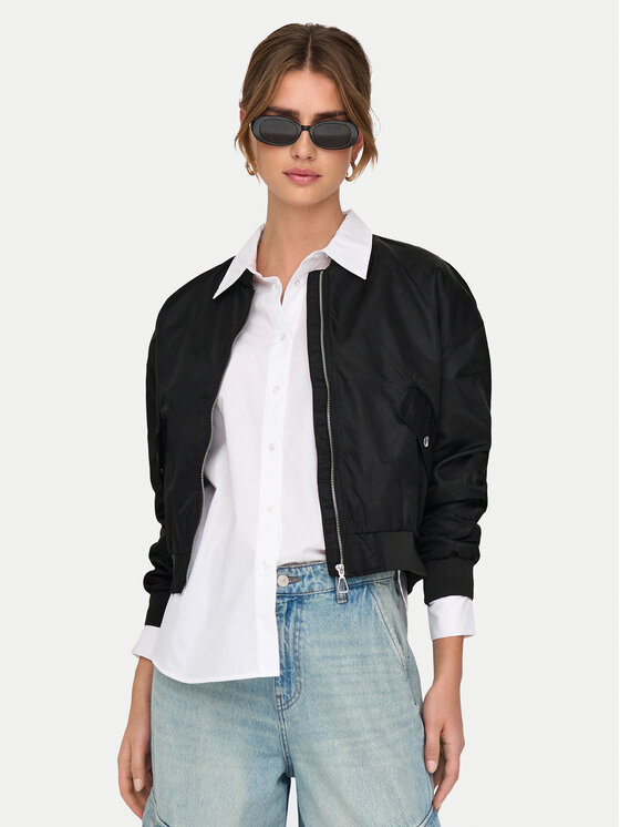 ONLY ONLY Яке бомбър Tatjano 15336394 Черен Regular Fit