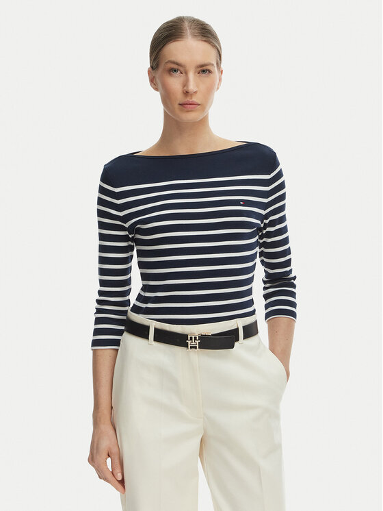 Tommy Hilfiger Tommy Hilfiger Blúz New Cody WW0WW40589 Sötétkék Slim Fit