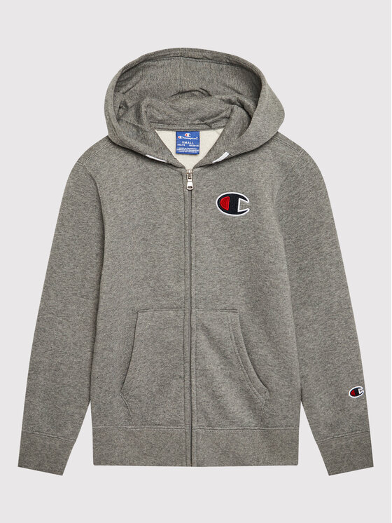 Felpa C Logo Zip-Up 305767 Grigio Regular Fit