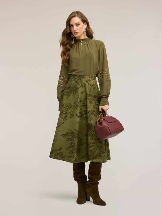 Motivi Motivi Blusa 2039Q001943N035 Verde Regular Fit
