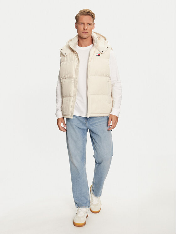 Tommy Jeans Tommy Jeans Kamizelka Alaska DM0DM19538 Beżowy Regular Fit