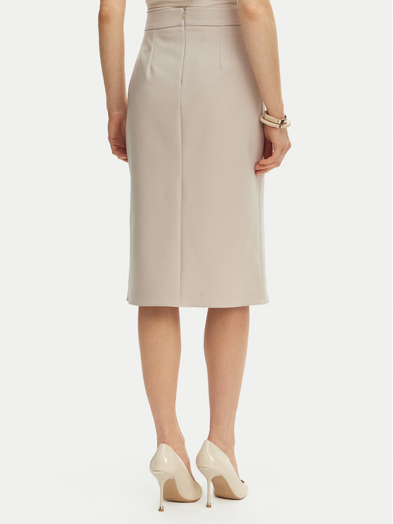 Rinascimento Rinascimento Suknja olovka CFC0128271003 Bež Slim Fit