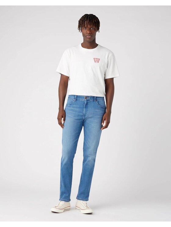 Wrangler Wrangler Jeansy LARSTON Niebieski Slim Fit