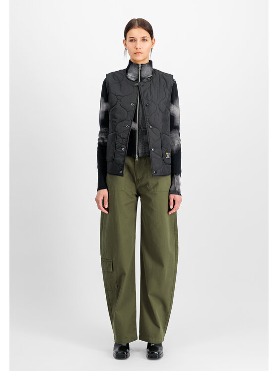 Alpha Industries Alpha Industries Spodnie cargo Field Pant Women Zielony Tapered Leg