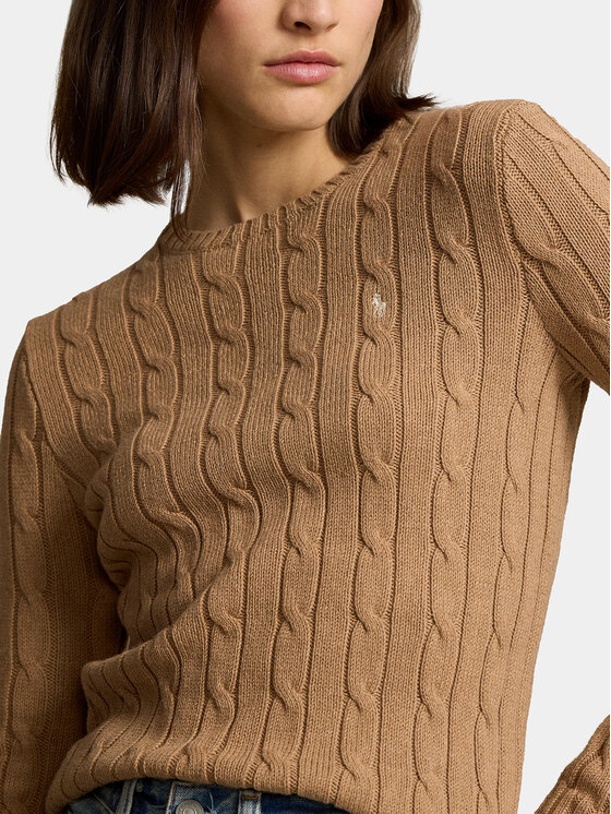 Polo Ralph Lauren Polo Ralph Lauren Sweter Julianna 211943903002 Brązowy Regular Fit
