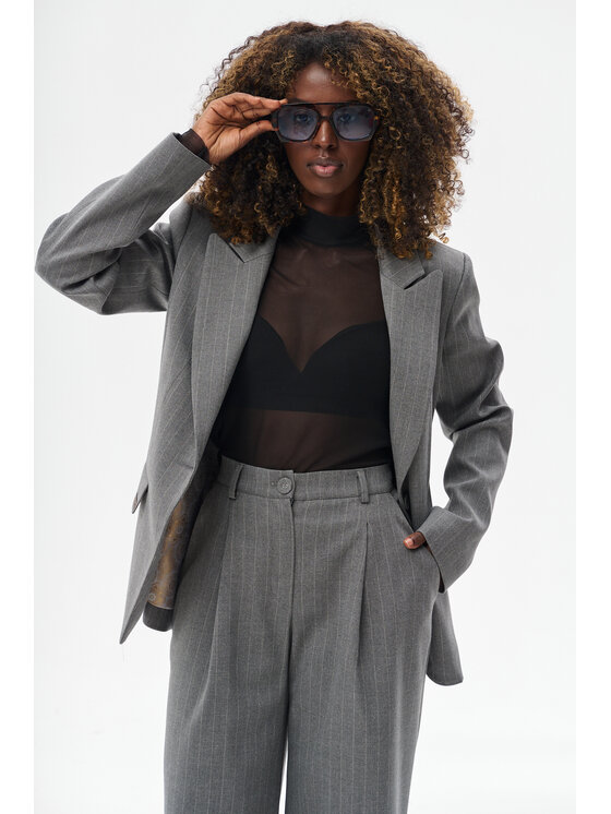 blue shadow blue shadow Marynarka Sonia Szary Regular Fit