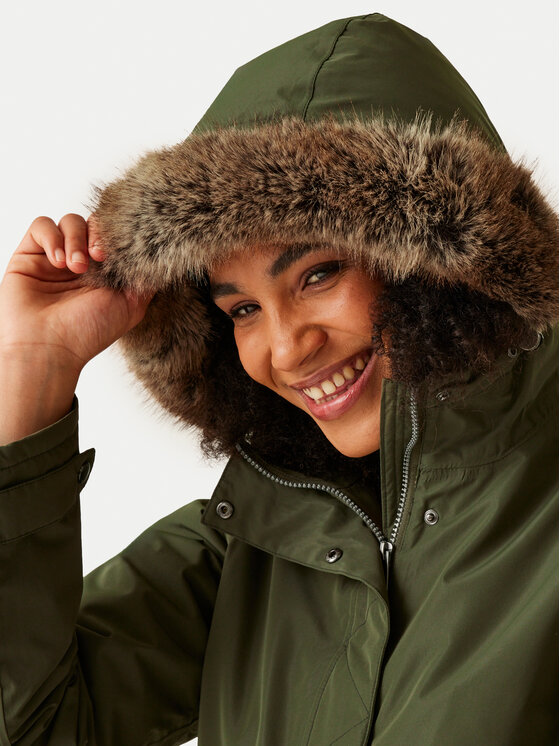 Regatta Regatta Parka Sabinka II RWP404 Zielony Regular Fit