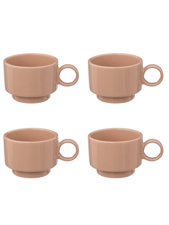 MIAhome MIAhome Komplet filiżanek do espresso 100 ml THALITA I Różowy
