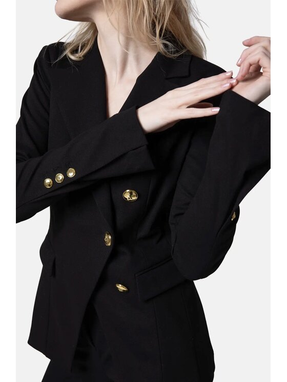 PINKO PINKO Σακάκι Blazer in punto stoffa Μαύρο Regular Fit