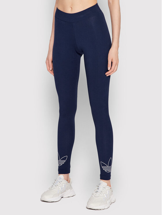 adidas adidas Colanți HK5172 Bleumarin Slim Fit