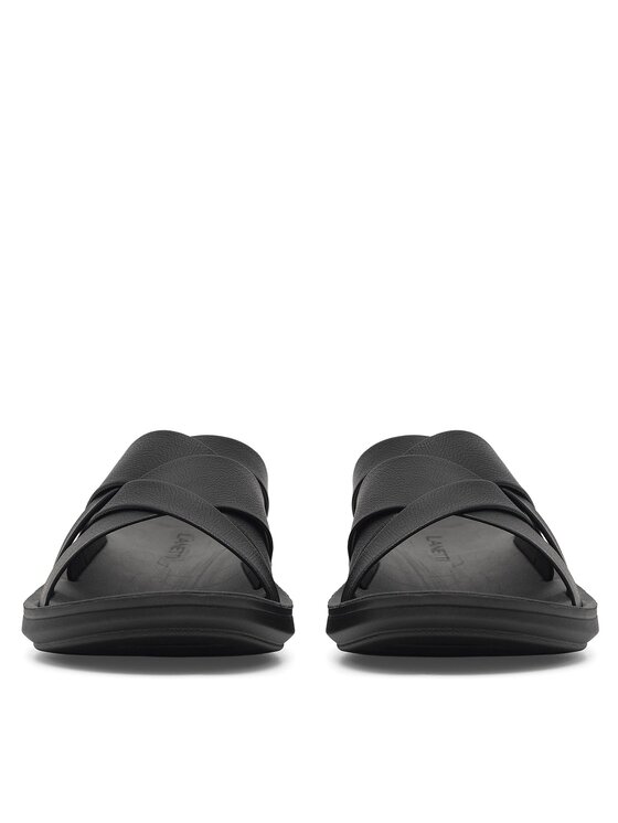 Lanetti Lanetti Pantoletten MSS20505-02 Schwarz